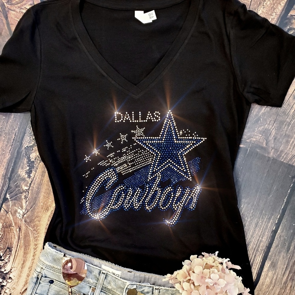 New Dallas Cowboys V-Neck T-shirt all sizes